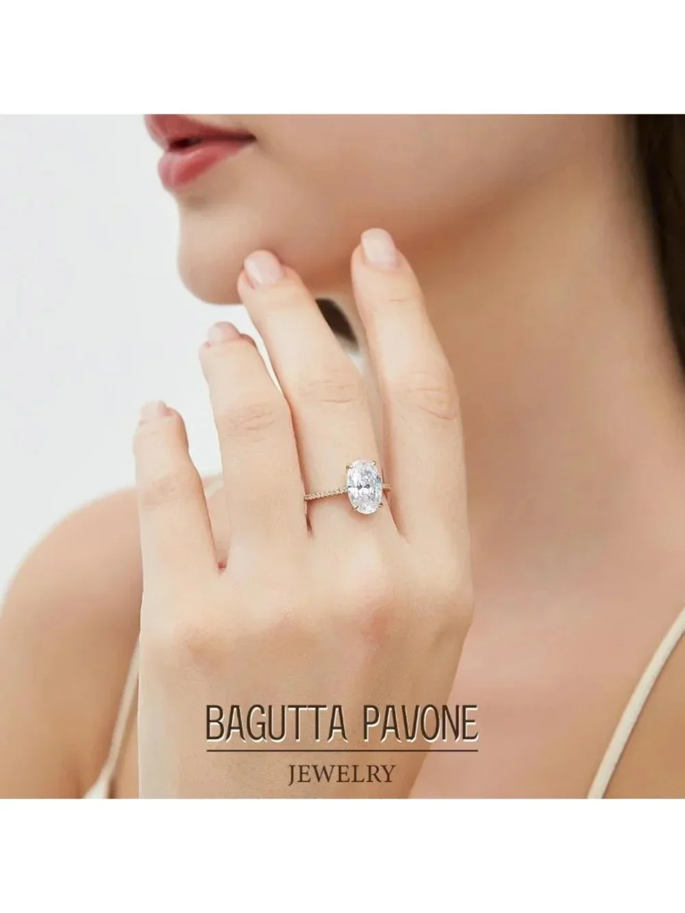 Stunning 925 Sterling Silver CZ Engagement Rings, 18K Gold Plated, Various Cuts
